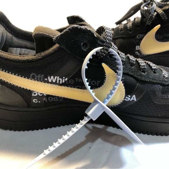 Nike x Off White AF1 Black size 8 US used no Og box - Picture 7 of 16